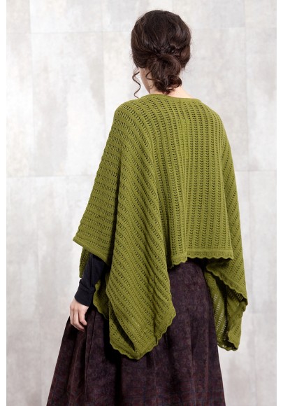 KNITTED PONCHO-4713-61