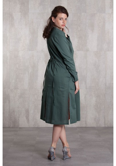 Dress Coat coton voil  -635-62-kaki