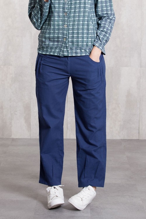 Pantalon slub coton 635-42