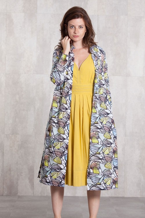 Dress Coat coton voil digital print -630-62