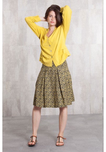 Skirt coton  poplin digital print -630-35