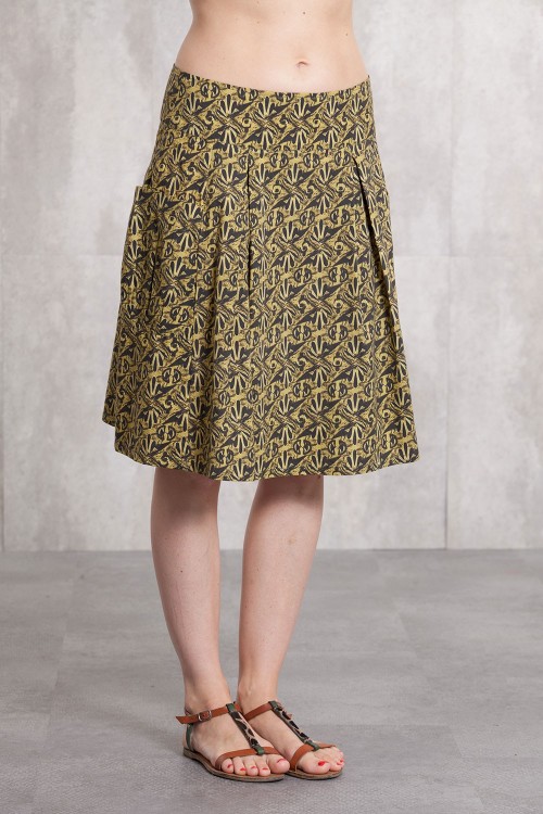 Skirt coton  poplin digital print -630-35