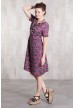 Dress coton Slub digital print-633-75