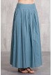 Long skirt coton voil -635-34-blue grey