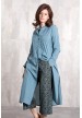 Dress Coat coton voil  -635-62-blue grey
