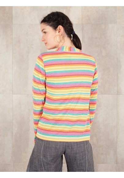 Gilet Maude Rayé coton jersey 520-61