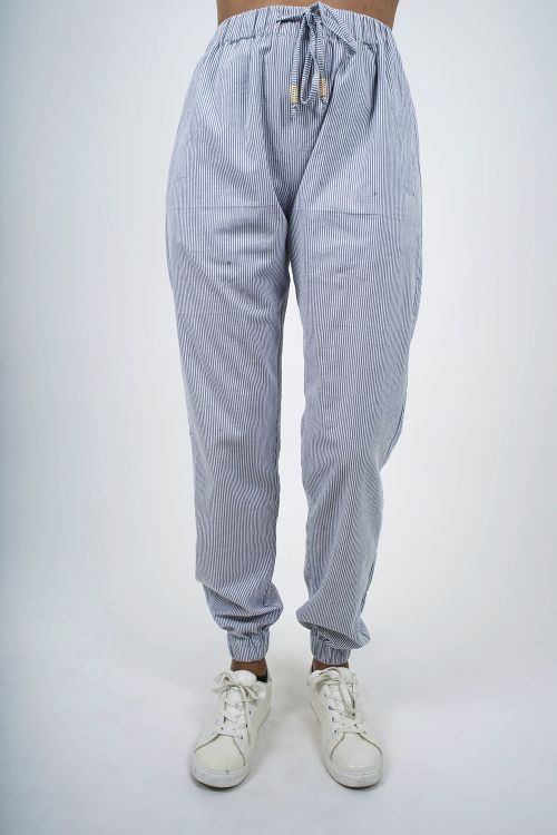 700-41 Pantalon coton rayé