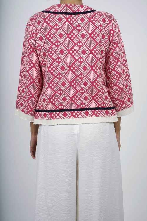 BAFIA- Veste courte tapistry coton