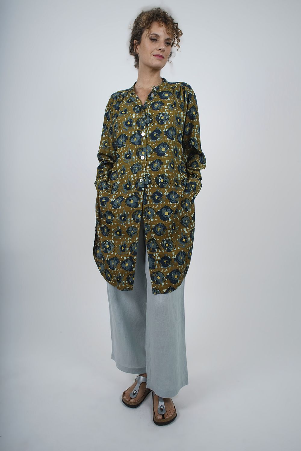 700-11  Robe Tunique Imprimée viscose