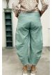 700/44 OS/148B Pantalon vert d'eau coton chambrey