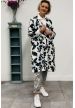 700/60 CL PRINT J  Kimono en lin coton imprimé digital