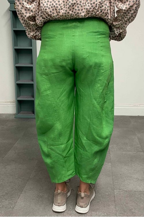 700/44 O/S17A Pantalon lin vert