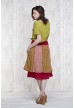 Skirt olive-red  660-30