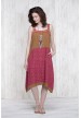 Dress Olive-Red  660-74