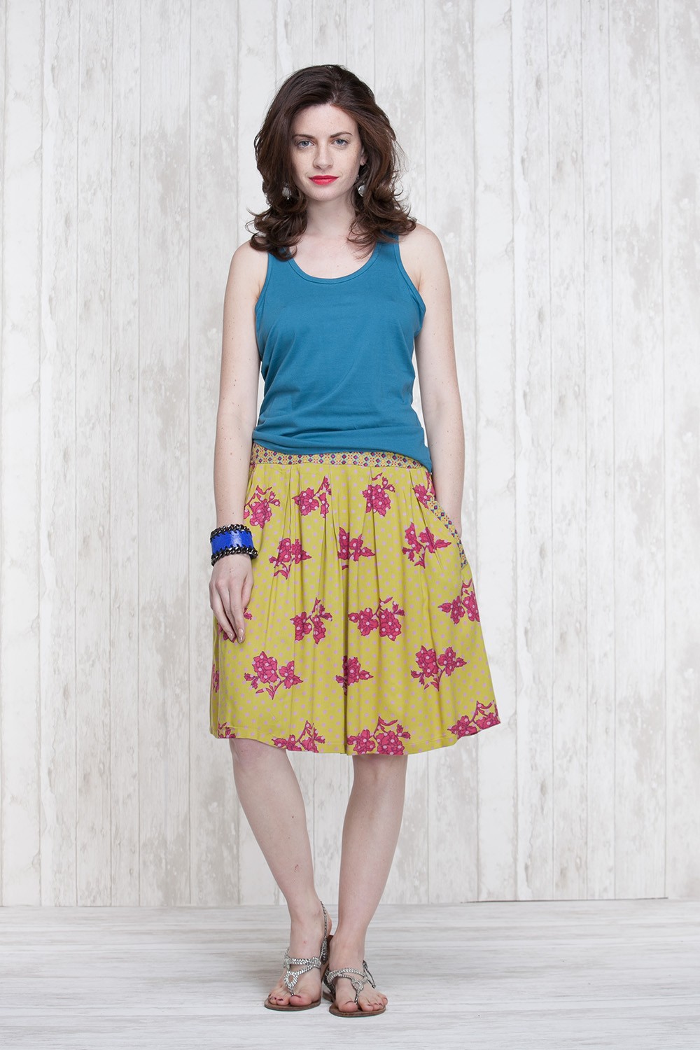 Skirt Oive-Blue  662-30