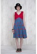 Dress Blue-Red  662-711