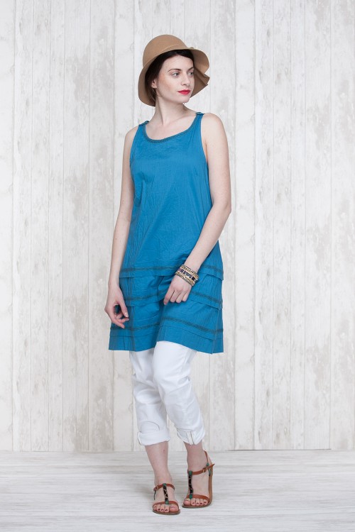 Dress Tunik Blue  666-71