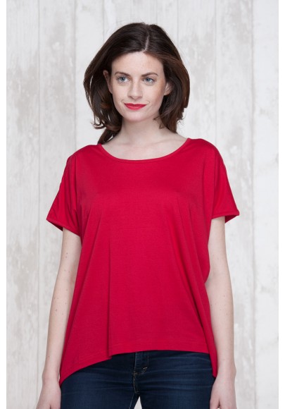 PULL T-SHIRT ROUGE  668-12